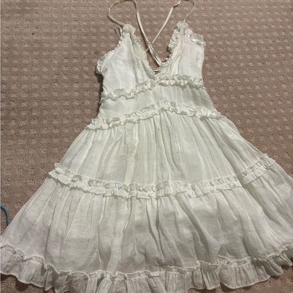 Princess Polly White Ruffle Dress - Picture 2 of 5